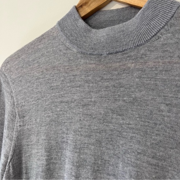 Son of a Tylor Gray Merino Wool Lightweight High-Neck Pullover Sweater S ($175) - Picture 4 of 6